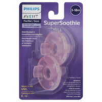 Philips Avent Pacifier, 3-18 Months, 2 Each