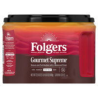 Folgers Coffee, Ground, Med-Dark, Gourmet Supreme, 22.6 Ounce