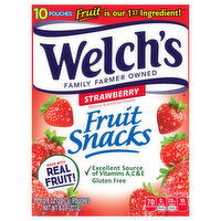 Welch's Fruit Snacks, Strawberry, 10 Each