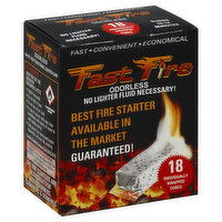 Fast Fire Fire Starter, Individually Wrapped Cubes, 18 Each