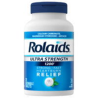 Rolaids Heartburn Relief, Ultra Strength, 1200, Chewable Tablets, Mint Flavored, 72 Each