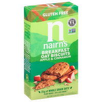 Nairn's Breakfast Oat Biscuits, Gluten Free, Apple & Cinnamon, 5.64 Ounce