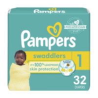 Pampers Swaddlers Swaddlers Diaper Size 1, 32 Each