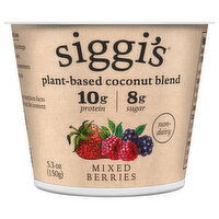 Siggi's Non-Dairy Plant-Based Mixed Berries Coconut Blend, 5.3 Ounce