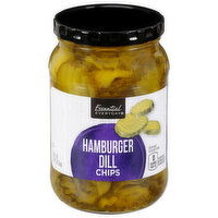 Essential Everyday Hamburger Dill, Chips, 16 Ounce