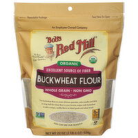 Bob's Red Mill Buckwheat Flour, Organic, Whole Grain, 22 Ounce