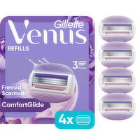 Venus ComfortGlide Freesia Women's Razor Blades Refills, 4 Each