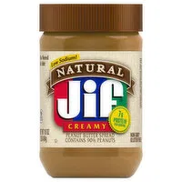 Jif Peanut Butter Spread, Low Sodium, Creamy, Natural, 16 Ounce