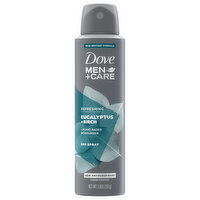 Dove Men+Care Antiperspirant, Eucalyptus + Birch, Refreshing, Dry Spray, 3.8 Ounce