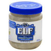 ELF Herring Fillets, In Wine Sauce, Wild, 8 Ounce