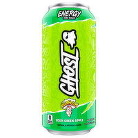 Ghost Zero Sugar Warheads Sour Green Apple Energy Drink, 16 Fluid ounce