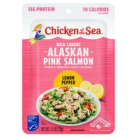 Chicken of the Sea Pink Salmon, Alaskan, Lemon Pepper, Wild Caught, 2.5 Ounce