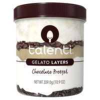 Talenti Gelato Layers, Chocolate Pretzel, 10.9 Ounce