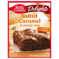 Betty Crocker Delights Salted Caramel Brownie Mix, 18.4 Ounce