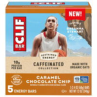Clif Bar Caramel Chocolate Chip Energy Bars, 5 Each