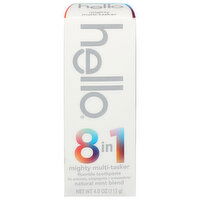 Hello Toothpaste, Fluoride, Mighty Multi-Tasker, Natural Mint Blend, 4 Ounce