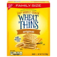 WHEAT THINS Original Whole Grain Wheat Crackers, Family Size, 14 Ounce