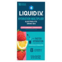 Liquid I.V. Hydration Multiplier Electrolyte Drink Mix, Strawberry Lemonade, 10 Each