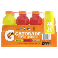 Gatorade Thirst Quencher, Lemon-Lime/Fruit Punch/Orange, 12 Pack, 12 Each