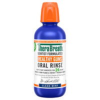 TheraBreath Oral Rinse, Healthy Gums, Clean Mint, 16 Fluid ounce