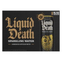 Liquid Death Sparkling Water, King Size Cans, 8 Each