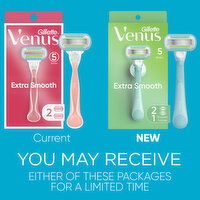 Venus Gillette Venus Extra Smooth Extra Smooth Women's Razor, 2 Blade Refills + Shower Holder, 1 Each