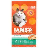 IAMS Proactive Health Hairball Care Premium with Real Chicken & Salmon Cat Nutrition, 7 Pound