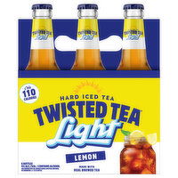 Twisted Tea Hard Iced Tea, Light, Lemon, 6 Each