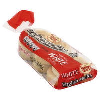 Village Hearth English Muffins, White, 6 Each