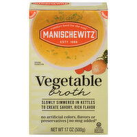 Manischewitz Broth, Vegetable, 17 Ounce