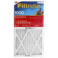 3M Filtrete Air Filter, Electrostatic, Allergen Defense 1000, 1 Each