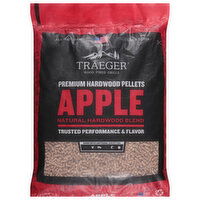 Traeger Hardwood Pellets, Premium, Apple, 20 Pound