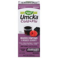 Nature's Way Cold + Flu Relief Syrup, Berry Flavored, 4 Fluid ounce