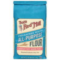 Bob's Red Mill All-Purpose Flour, Unbleached, White, 5 Pound