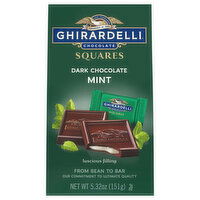 Ghirardelli Dark Chocolate, Mint, Squares, 5.32 Ounce