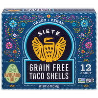 Siete Grain Free Taco Shells, 12 Each