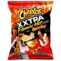 Cheetos Cheese Flavored Snacks, Xxtra Flamin' Hot Flavored, Crunchy, 3.25 Ounce