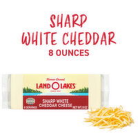 Land O Lakes Sharp White Cheddar Cheese, 8 Ounce