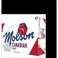 Molson Canadian  Lager 24 Pack Cans, 12 Fluid ounce