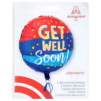 Anagram Get Well Standard Decorative Balloon, 1 Each