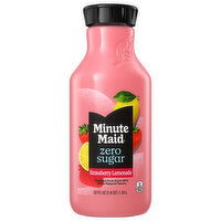 Minute Maid Strawberry Lemonade, Zero Sugar, 52 Fluid ounce