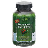 Irwin Naturals Liver Detox & Blood Refresh, Soft-Gels, 60 Each