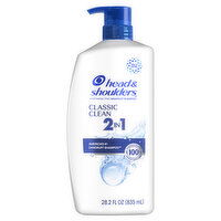 Head & Shoulders Head & Shoulders 2 in 1 Dandruff Shampoo and Conditioner, Classic Clean, 28 oz, 28.2 Ounce