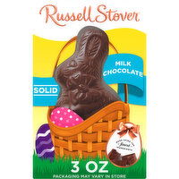 Russell Stover Easter Easter Bunny Solid Milk Chocolate Candy Rabbit, 3 Ounce