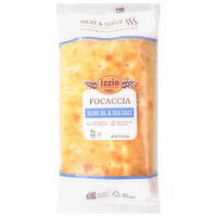 Izzio Artisan Bakery Focaccia, Olive Oil & Sea Salt, 11 Ounce