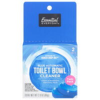 Essential Everyday Cleaner, Toilet Bowl, Blue Automatic, Twin Pack, 2 Each