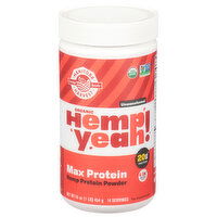 Manitoba Harvest Hemp Yeah! Hemp Protein Powder, Organic, Unsweetened, Max Protein, 16 Ounce