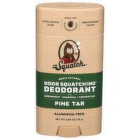 Dr. Squatch Deodorant, Odor Squatching, Pine Tar, 2.65 Ounce