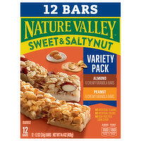 Nature Valley Granola Bars, Chewy, Almond, Peanut, Variety Pack, 12 Each