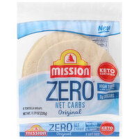 Mission Tortilla Wraps, Zero Net Carbs, Original, 8 Each